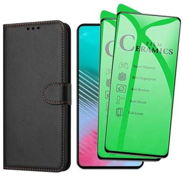 Imagem de Capa Capinha Carteira Para Galaxy M54 Capinha Flip Case + 2 Películas Cerâmica Premium