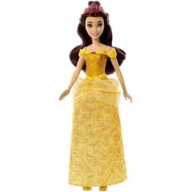 Imagem de Princesa Disney Boneca Bela Saia Cintilante 30 Cm - Original Mattel