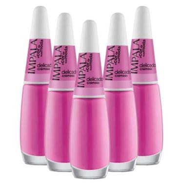 Imagem de Kit 5 Esmaltes Coleção A Cor da Sua Moda Cor Delicado Impala