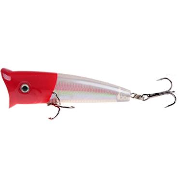 Imagem de ZZTWER 1 isca de pesca 7 cm 10,3 g Isca artificial isca isca dura olhos 3D plástico peixe carpa lúcio equipamento de pesca