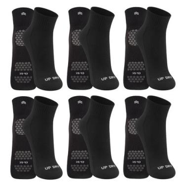 Imagem de Kit 6 Pares Meia Antiderrapante Up Dry Hidroginástica Pilates Yoga Res