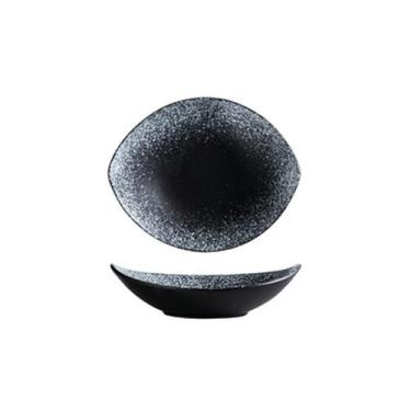 Imagem de Prato de oliva oval criativo de cerâmica, pedra europeia e americana, utensílios de mesa requintados - décimo segundo mês lunar