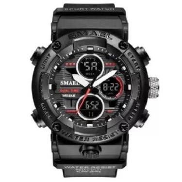Imagem de Relógio Masculino Esportivo Militar Smael 8038 Black-Masculino