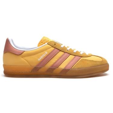 Imagem de adidas Gazelle Indoor feminino (Semi Spark Clay, US Footwear System, adulto, feminino, numérico, médio, 37), Semi Spark/Wonder Clay/Cloud White, 36