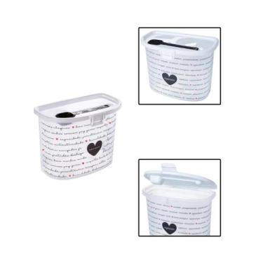 Imagem de Pote de açúcar C/ Colher - Plasútil