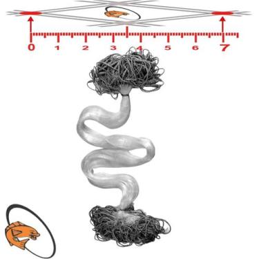 Imagem de Rede de Pesca Malha 7 (35mm) Comp. 10 Metros Redinha Pronta - CASA DAS
