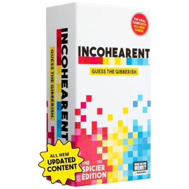 Imagem de Jogo de Tabuleiro para Adultos Incohearent, Jogo Viral do TikTok Onde os Jogadores Competem Para Decifrar as Palavras Sem Sentido
