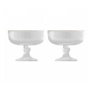 Imagem de Taça Para Sobremesa Lines Fio C/2 Taças 320Ml 20646 Wolff