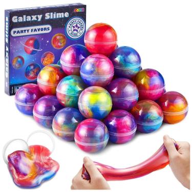 Imagem de Kit com 24 Bolas de Slime Galáxia Ideal para Lembrancinhas de Festa, JOYIN