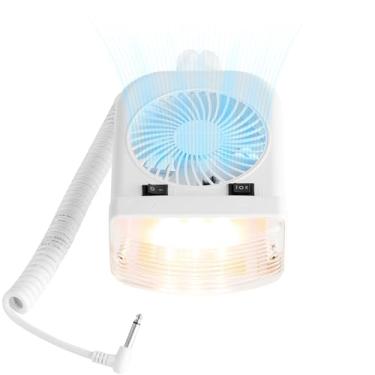 Imagem de Lumitronics RV 12V Interior LED Light Reading - 2 velocidade do ventilador, cabo extensível, On/Off Switch - Montagem incluída