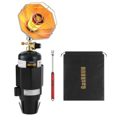 Imagem de GasBRUH Aquecedor de carrinho de golfe com válvula de controle de suporte de copo, aquecedor portátil de propano externo de 6200 BTU com isqueiro USB à prova de vento, compatível com a maioria dos