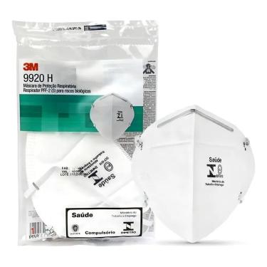 Imagem de Kit 5 Máscara 3M 9920H N95 Pff2 Reutilizável Hospitalar