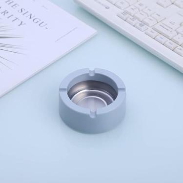 Imagem de 3 peças mini cinzeiro portátil à prova de vento – compacto, durável e fácil de limpar para viagens, carro, uso ao ar livre e doméstico