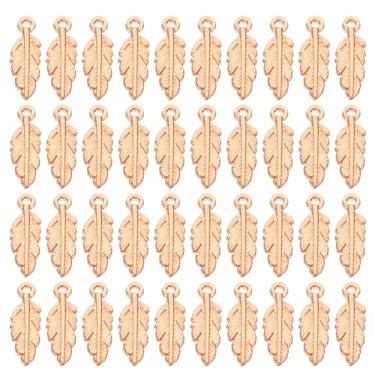 Imagem de Amuleto de penas, 100 peças, mini pingente de pena, pingente de metal a granel, vintage, designer faça você mesmo, apanhador de sonhos para fazer joias, brincos, colar, artesanato, chaveiro, prata