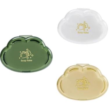 Imagem de 3 caixas (150 folhas) de papel sabonete, mini papel de sabão descartável portátil de espuma de viagem, adequado para viagens, acampamento e caminhadas