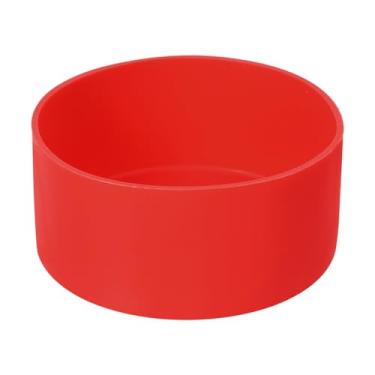 Imagem de 1 capa protetora de silicone para bota de 9 cm para 907.2-1,134.0 g, capa antiderrapante inferior de garrafa de água, acessórios universais de fundo de copo, vermelho