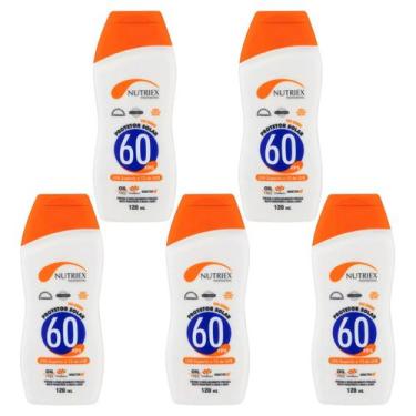 Imagem de Kit 5 Protetor Solar Fator 60 FPS Profissional 120ML Nutriex