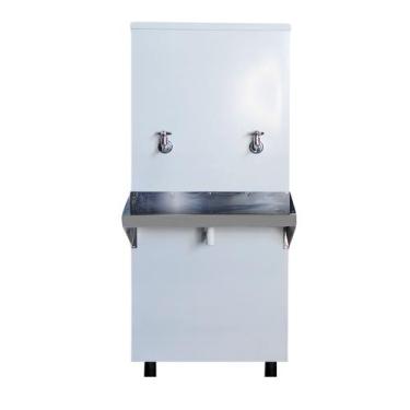 Imagem de Bebedouro Coluna Inox 50L 127V Duas Torneiras Gelada com Filtro Grátis