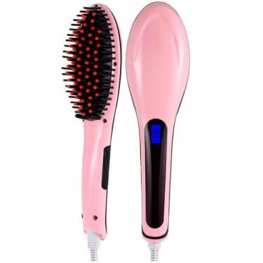 Imagem de Escova Chapinha Alisadora Elétrica 230c LCD Bivolt - MKB