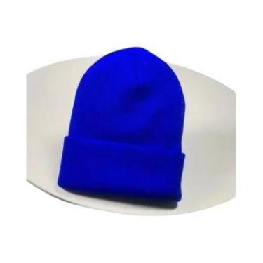 Imagem de Gorros de Inverno de Malha - Unissex, para Outono e Inverno, Azul