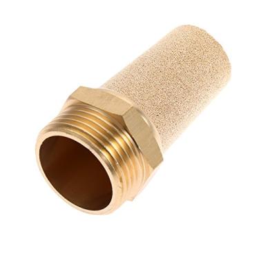 Imagem de 1/2/ 5PCS M5 1/8"1/4" 3/8"1/2" 3/4"1" Rosto de bronze de latão Silenciadores pneumáticos de silenciadores de ruído Filtro de ruído Redutor YYDFPIIA (Color : BSL 08 1PC)