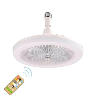 Imagem de Ventilador Pequeno Teto Com Lâmpada Led Branco 30W E27 - Ventiladores 