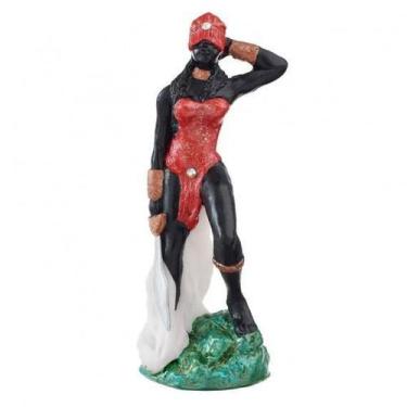 Imagem de Escultura Obá Vermelha 14 Cm Em Resina - Lua Mística - 100% Original -