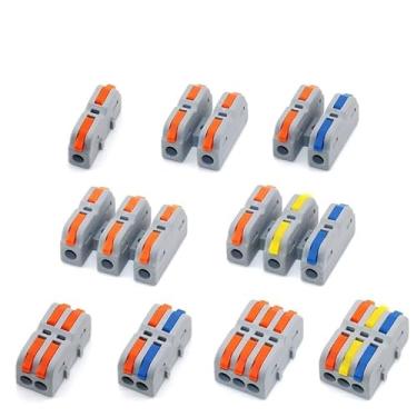 Imagem de Conectores Elétricos de Fio Compacto SCH-2/3 Divisor Push-in Cabo Conector de Fio Bloco Terminal Rápido (SCH-2C, 50 PCS)