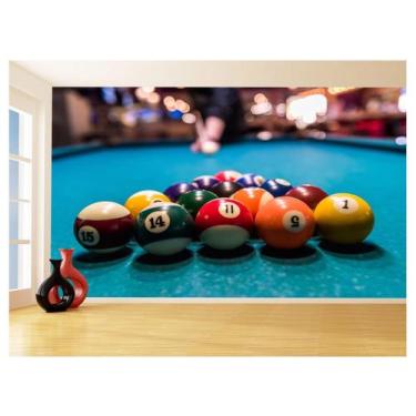 Imagem de Papel De Parede 3D Salão De Jogos Bilhar Sinuca 3,5M Jcs35 - Você Deco