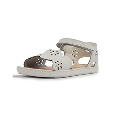 Imagem de Camper K800477 Miko Sandália rasteira infantil para meninas, Branco natural, 9.5 Toddler