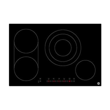 Imagem de Cooktop Elétrico Life 4 Zonas 60cm Preto Vidro Cerâmico Painel Touch Aquecimento Rápido, Design Moderno e Fácil Limpeza para Cozinha Planejada