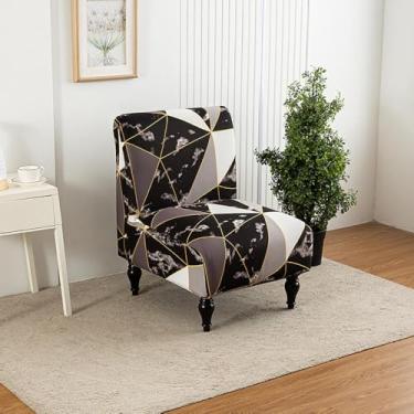 Imagem de Capa de cadeira com detalhes florais, capas protetoras de móveis removíveis sem braços, elástico antiderrapante, para sala de estar, sala de jantar, hotel, tipo 04||tamanho regular