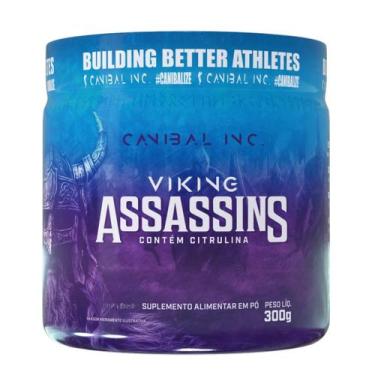 Imagem de Pré Treino Viking Assassins Pote 300g Canibal Inc Blue Haven