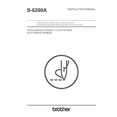 Imagem de Manual de instruções para máquina de costura Brother S-6200A