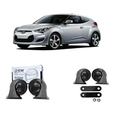 Imagem de BUZINA AUTOMOTIVA CARACOL (PAR) GRAVE/AGUDO PARA VELOSTER 2011>2013 - TIGER AUTO