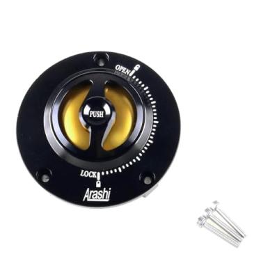 Imagem de Tampas de tanque de combustível de motocicleta para HONDA CBR1000RR CB650R.F CB650R.F CB500R CB500X CB300R CBR300R CBR250R MSX125SF (preto + ouro)