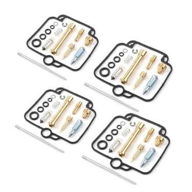 Imagem de 4 conjuntos de kits de reparo para Suzuki GSF 400 GSF400 GK75A 75A Bandit 400 1991-1993 para acessório de reparo de agulha de vedação de carburador Mikuni