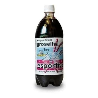 Imagem de Groselha Esportivo 1 Litro - Bebida Xarope De Groselha