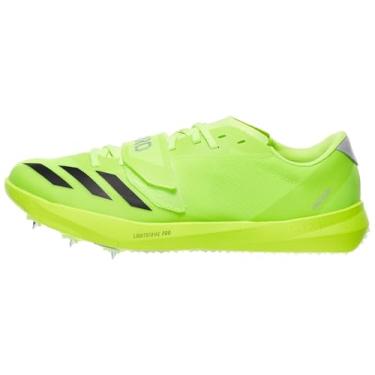 Imagem de Adidas Unissex-adulto Adizero Triple Jump/Pole Vault Track and Field, Limão lúcido/preto/prata metálico, 10.5 Narrow Women/9.5 Narrow Men