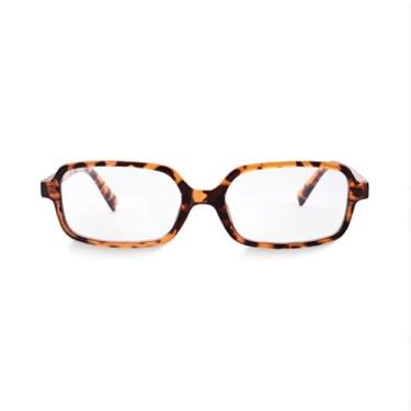 Imagem de Óculos de Grau Retangular Ibiza Tortoise Clássico, Estilo Retrô, Armação Tartaruga, Lentes Policarbonato