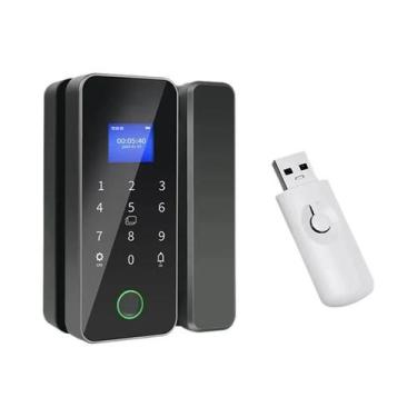Imagem de Fechadura Inteligente Para Porta De Vidro Tuya Bluetooth Com Impressão