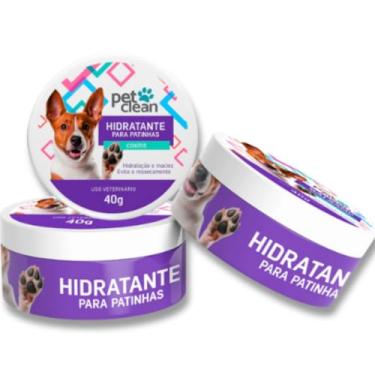 Imagem de Hidratante De Patinhas, POTE Pomada para Patas Ressecadas para Cachorro e Gatos Pet Clean 40g