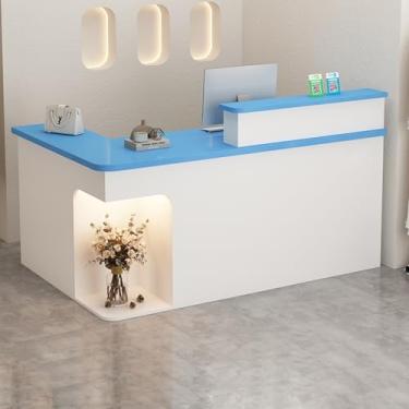 Imagem de Mesa de recepção, recepção, recepção pequena, balcão de loja, mesa de recepção em forma de L, balcão de caixa, balcão de recepção, mesa de recepção de salão, mesa de recepção em pé, mesa de recepção