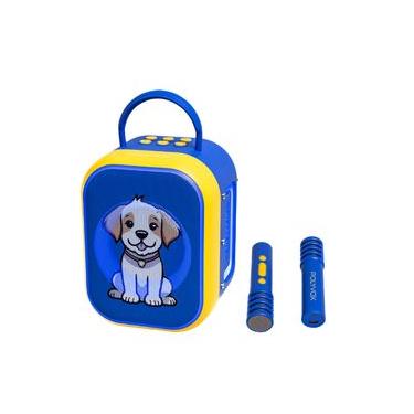 Imagem de Caixa de Som Karaokê Infantil XK-KIDS1 – 10W RMS, Bluetooth, Show de Luzes, 2 Microfones Sem Fio e Efeitos de Voz