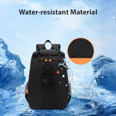 Imagem de Taruor Mochila da Câmera Premium, Bolsa Leve DSLR, Mochila de Fotógrafo Resistente à água Com Porta de Carregamento USB, Suporte para tripé, Fotográfica para Homens Com