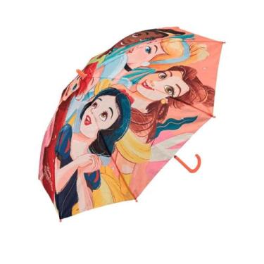 Imagem de Guarda Chuva Sombrinha Infantil Princesas Disney Premium Acionamento A