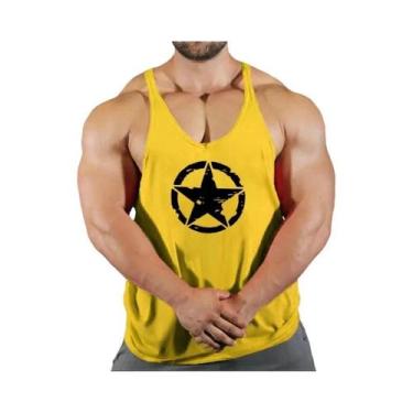 Imagem de Camiseta De Fitness Slim Fit Em Malha Para Homens, Roupas De Musculaçã