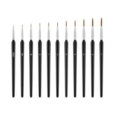 Imagem de Conjunto De Pincéis De Pintura De Detalhes Finos, Pincéis Miniatura Dr