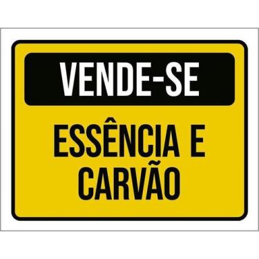 Imagem de Kit 3 Placa Acm Vende-Se Essência Carvão 18X23 - Sinalizo