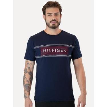 Imagem de Camiseta Tommy Hilfiger Brand Love Chest Tee Azul Marinho-Masculino
